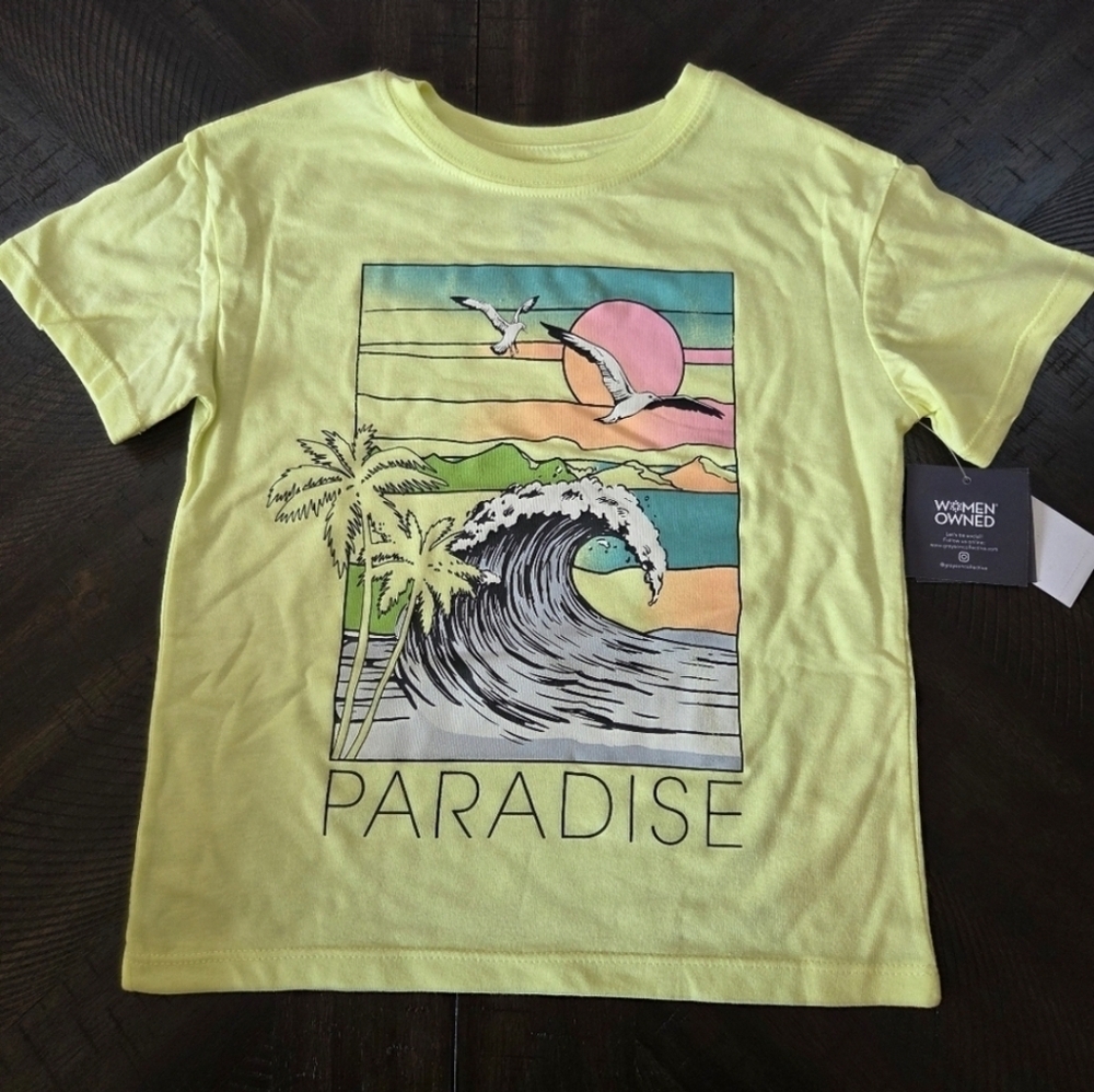 Grayson/Threads Kids "Paradise" Graphic T-Shirt - XS (4/5) Beach Pool - Picture 2 of 4